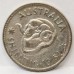 AUSTRALIA 1961 and 1963 . ONE 1 SHILLINGS . ERROR . BITTEN EDGE . PLANCHET FLAW